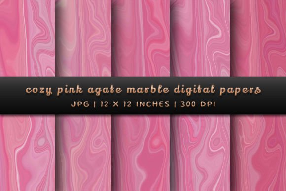 Cozy Pink Agate Marble Backgrounds: Elevate Your Designs