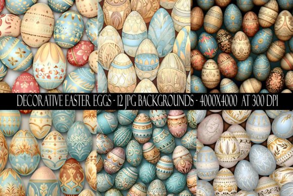 Decorative Easter Egg Backgrounds for Spring Projects