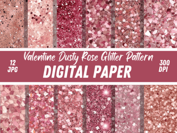 Dusty Rose Floral Backgrounds Patterns for Elegant Design