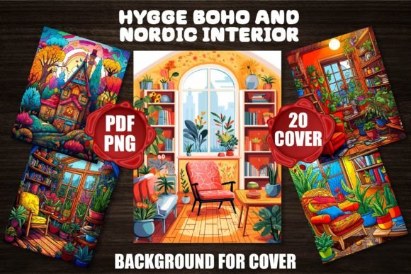 Elevate Your Designs with Hygge Boho and Nordic Backgrounds