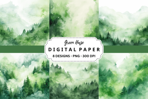 Elevate Your Projects with Green Haze Backgrounds