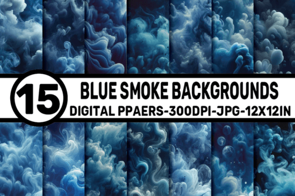 Elevate Your Visuals with Blue Smoke Backgrounds