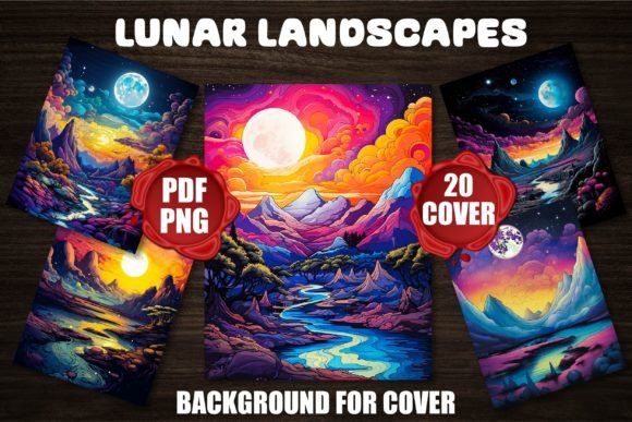 Lunar Landscapes Backgrounds for Cover: Elevate Your Visual Storytelling