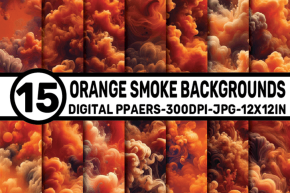 Orange Smoke Backgrounds: A Burst of Creative Energy