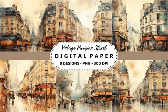 Parisian Charm in Every Pixel: The Power of Vintage Street Backgrounds