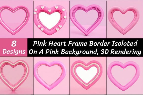 Pink Heart Frame Border Backgrounds: A Designer's Playful Toolkit