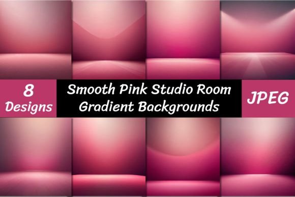 Pink Studio Room Gradient Backgrounds: A Modern Design Essential