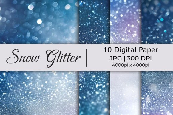 Snow Bokeh Big Glitter Paper Backgrounds: A Designer's Guide