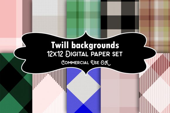 Twill Backgrounds: Digital Paper for Modern Design