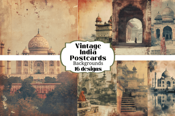 Unlocking Nostalgic Charm: The 16 Vintage India Postcard Backgrounds Collection
